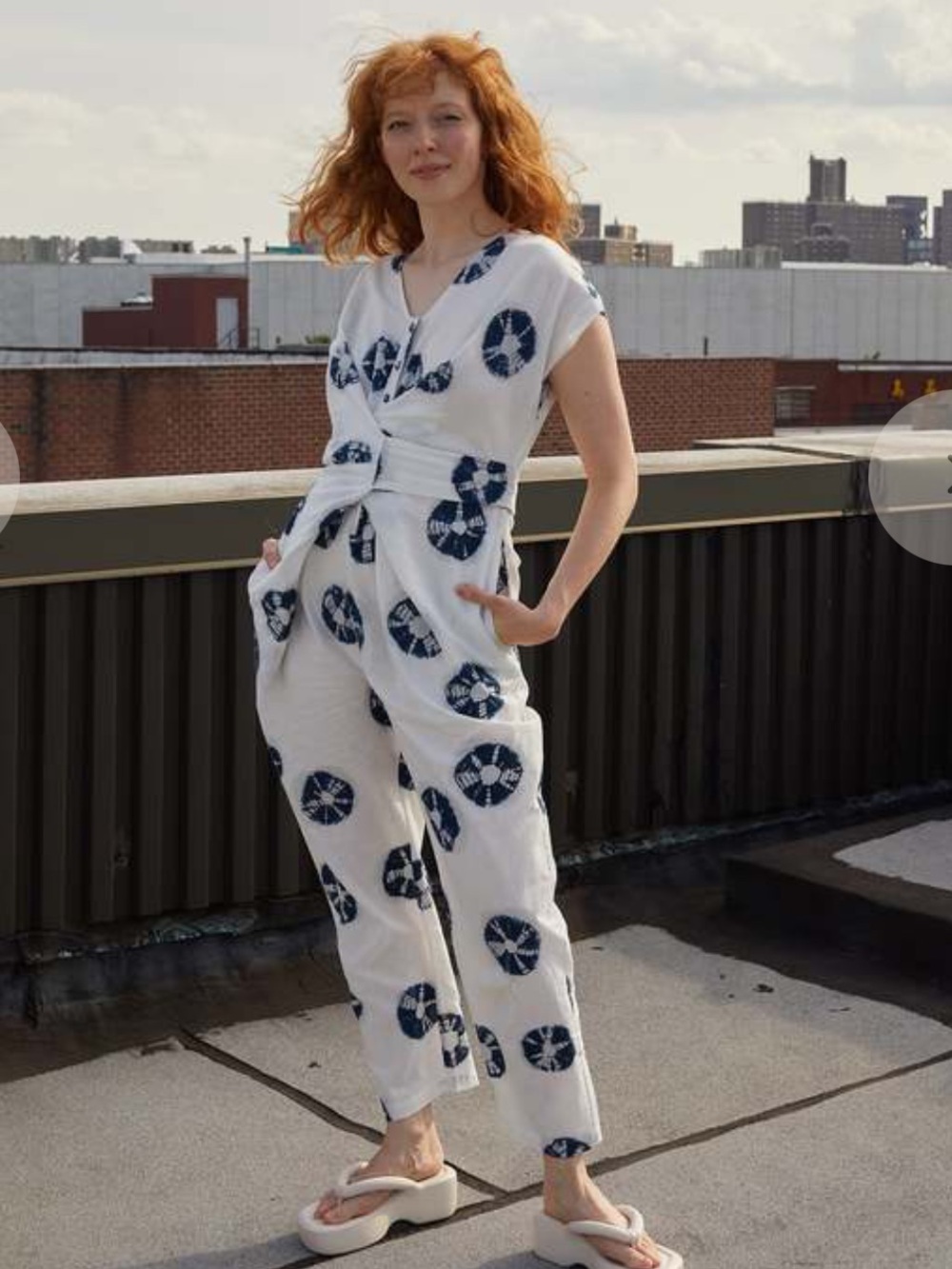Rujuta Sheth Tie Dye Venus Wrap Jumpsuit | Women’s Size S